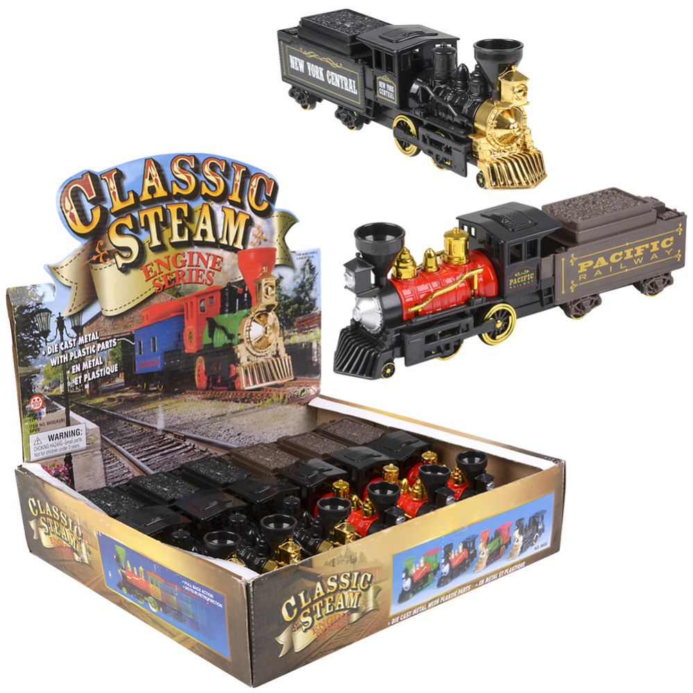 IronSpur Retro Die-Cast Steam Engine Set